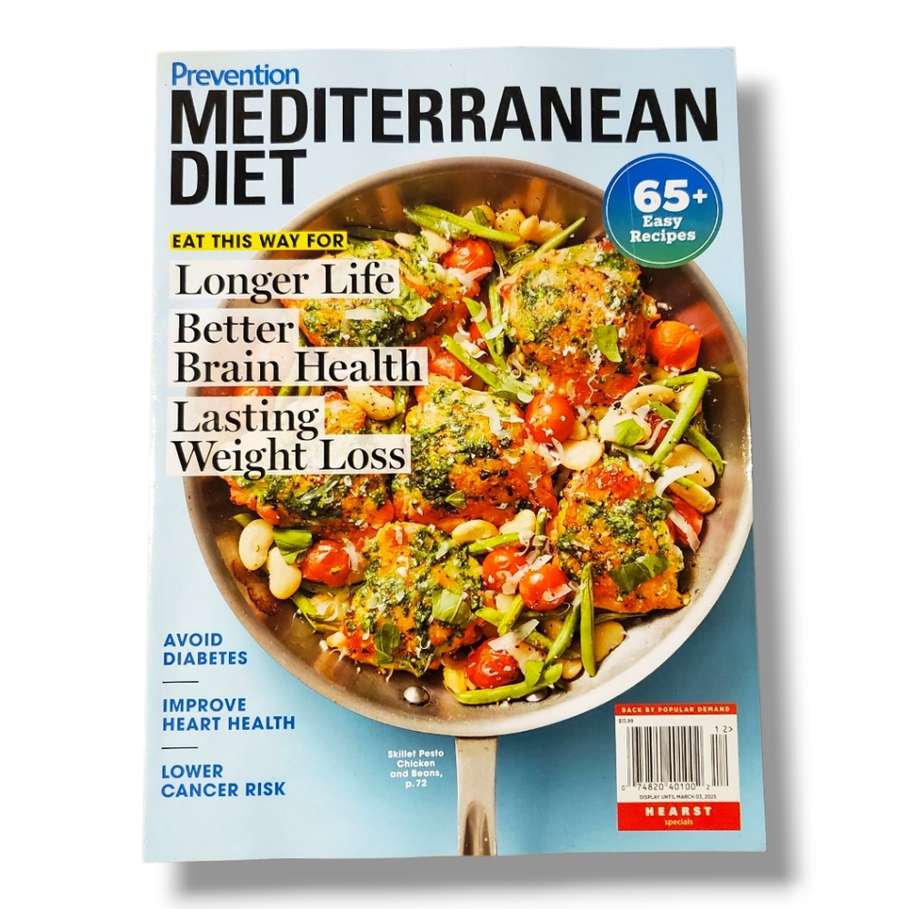 Prevention Mediterranean Diet 65 Easy Recipes Eat for Better Health/Brain Weight